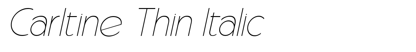 Carltine Thin Italic